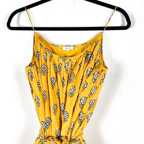 Rhode Resort Nala Dress Floral Yellow Mini Belted Sleeveless Sz M - mordernwear.com Rhode Resort Nala Dress Floral Yellow Mini Belted Sleeveless Sz M - mordernwear.com